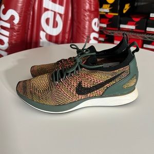 Nike flyknit running shoes, size W8